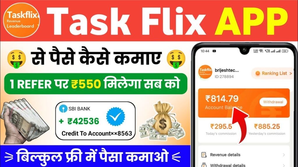 Task Flix Earning app