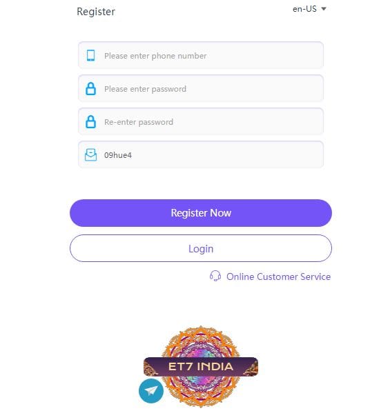 et7india com Login & Registration