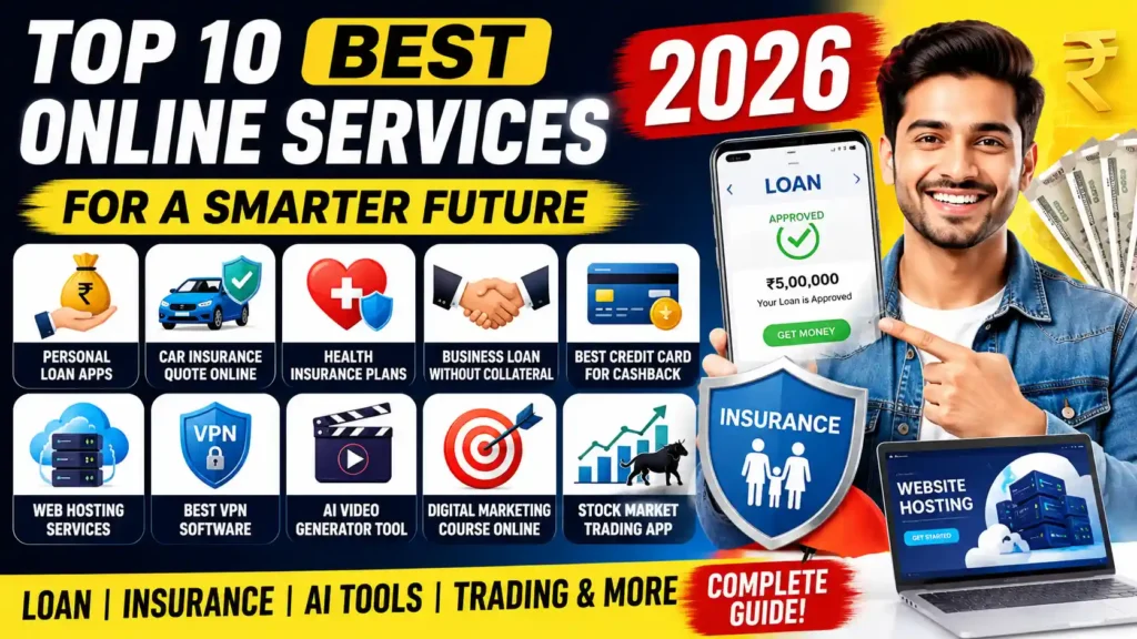 Top 10 Best Online Services 2026  Personal Loan, Insurance & AI Tools