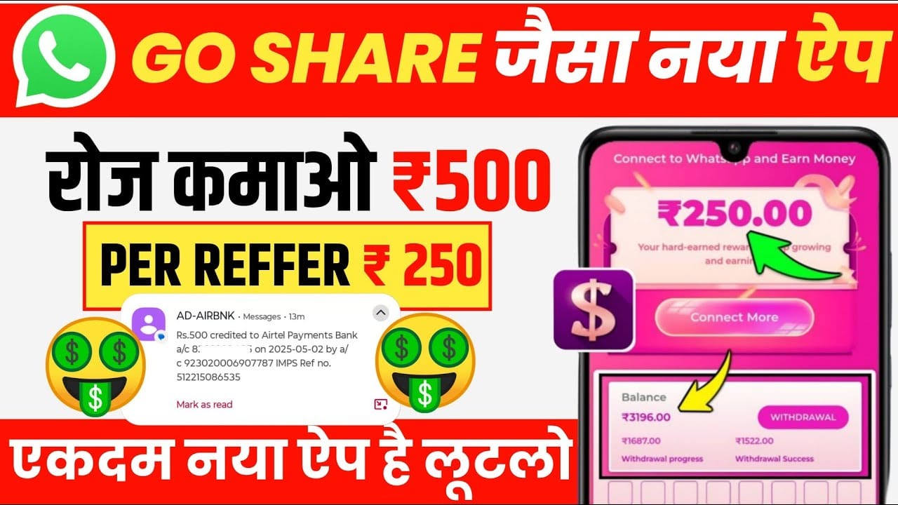 Waho Jaisa Dusra App, Waho Jaisa Naya App, Waho Jaisa App, Paise kamane wala app, वाहो जैसा दूसरा App, Goshear jaisa Dusra App,