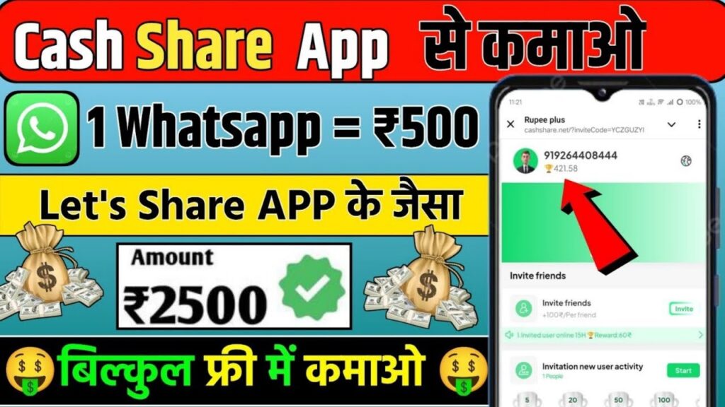 cashshare.net App New Earning App