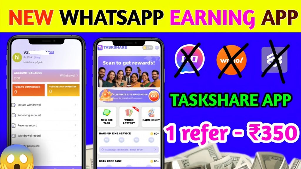 Taskshare whatsapp earning app Taskshare payment proof Taskshare earning website Taskshare.live
