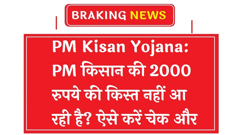 PM Kisan Yojana: PM किसान की 2000 रुपये की किस्त नहीं आ रही है? ऐसे करें चेक और समाधान