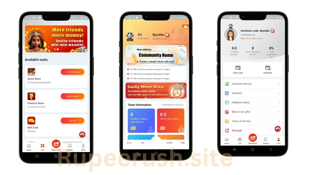 Rupee Rush App Login & Sign Up 2025